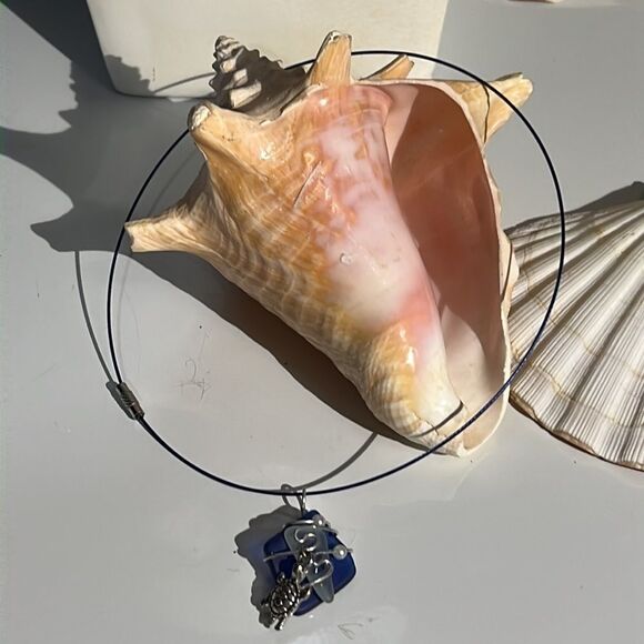 Bundle Sale 3 for $15 | Blue Square with Turtle Pendant - Picture 7 of 9